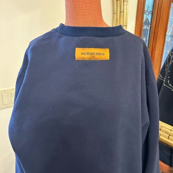 Men’s Louis Vuitton, LV stitch, embroidered sweatshirt size XXL made in Italy - Picture 5 of 9